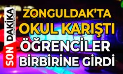 Zonguldak’ta okul karıştı: Öğrenciler birbirine girdi