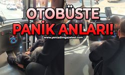 Otobüste panik anları!