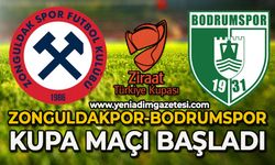 Zonguldak-Bordum kupa maçı başladı
