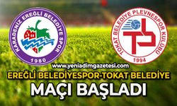 Ereğli Belediyespor-Tokat Belediye karşılaşması başladı