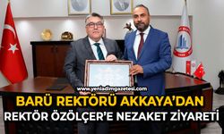 BARÜ Rektörü Akkaya’dan Rektör Özölçer’e nezaket ziyareti