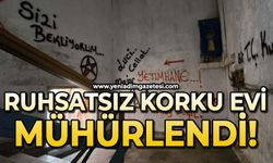 Ruhsatsız korku evi mühürlendi