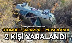 Otomobil şarampole yuvarlandı: 2 kişi yaralandı