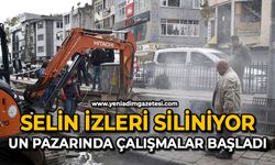 Selin izleri siliniyor: Un Pazarında çalışmalar başladı
