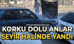 Korku dolu anlar: Seyir halinde yandı