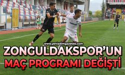 Zonguldakspor’un maç programı değişti