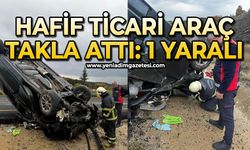 Araç takla attı: 1 yaralı