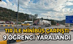 Tır ile minibüs çarpıştı: 9 öğrenci yaralandı