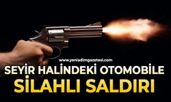 Seyir halindeki otomobile silahlı saldırı