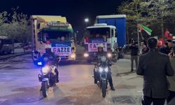 Yardım tırları Gazze’ye doğru yola çıktı
