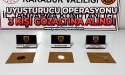 Uyuşturucu operasyonu: 3 kişi gözaltına alındı