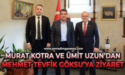 Murat Kotra ve Ümit Uzun, Mehmet Tevfik Göksu’yu ziyaret etti