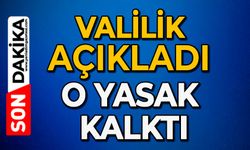 Valilik açıkladı: O yasak kalktı