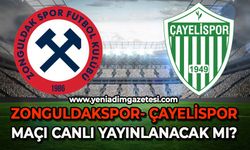 Çayelispor-Zonguldakspor maçı canlı yayınlanacak mı?