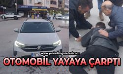 Otomobilin çarptığı yaya yaralandı