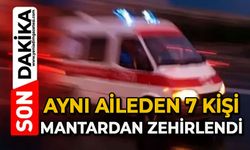 Aynı aileden 7 kişi yedikleri mantardan zehirlendi