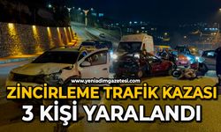Zincirleme trafik kazası: 3 kişi yaralandı