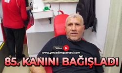 85. Kanını bağışladı