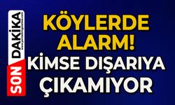 Köylerde alarm kimse dışarı çıkamıyor