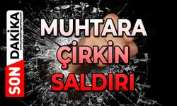 Muhtara çirkin saldırı