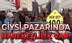Giysi pazarında hareketlilik var