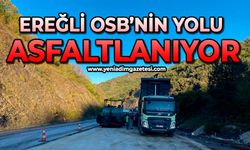 Ereğli OSB’nin yolu asfaltlanıyor