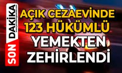 Açık cezaevinde 123 hükümlü yemekten zehirlendi