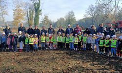 4-6 yaş Kur'an kursu öğrencileri fidan dikti