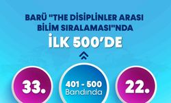 BARÜ "THE Disiplinler Arası Bilim Sıralaması"nda Dünyada ilk 500’de