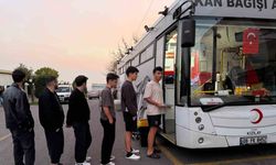 Öğrencilerden Kızılay’a kan bağışı