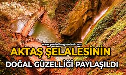 Aktaş şelalesinin doğal güzelliği paylaşıldı
