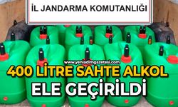 400 litre sahte alkol ele geçirildi