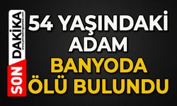 54 yaşındaki adam banyoda ölü bulundu