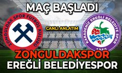 Zonguldakspor, Ereğli Belediyespor karşılaşması başladı