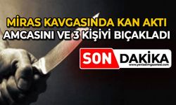 Miras kavgasında kan aktı: Amcasını ve 3 kişiyi bıçakladı