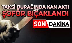 Taksi durağı karıştı: Şoför bıçaklandı