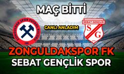 Zonguldakspor fk - Sebat Gençlik Spor karşılaşması sona erdi