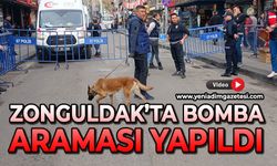 Zonguldak'ta bomba araması
