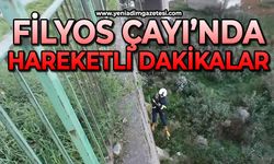 Filyos Çayı'nda hareketli dakikalar!
