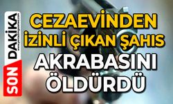 Cezaevinden izinli çıkan şahıs akrabasını öldürdü