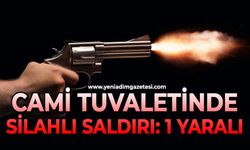 Cami tuvaletinde silahlı saldırı: 1 yaralı