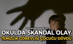 Okulun temizlik görevlisi 9 yaşındaki çocuğu darbetti