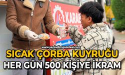 Sıcak çorba kuyruğu: Her gün 500 kişiye ikram