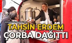 Belediye sıcak çorba dağıttı