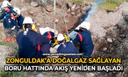 Zonguldak’a doğalgaz sağlayan boru hattında akış yeniden başladı