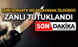 Eşini sokakta bıçaklayarak öldürdü: Zanlı tutuklandı