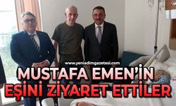 Mustafa Emen’in eşini ziyaret ettiler