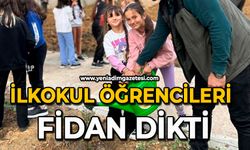 Zonguldak’ta ilkokul öğrencileri fidan dikti