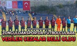 Zonguldakspor’da futbolculara verilen cezalar açıklandı