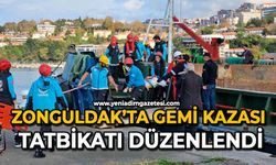 Zonguldak’ta gemi kazası tatbikatı düzenlendi